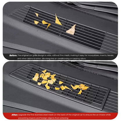 Air Inlet Protective for Tesla Model 3 Highland Anti-Insect Anti-Fouling Front Cover Air-Conditioning Cover