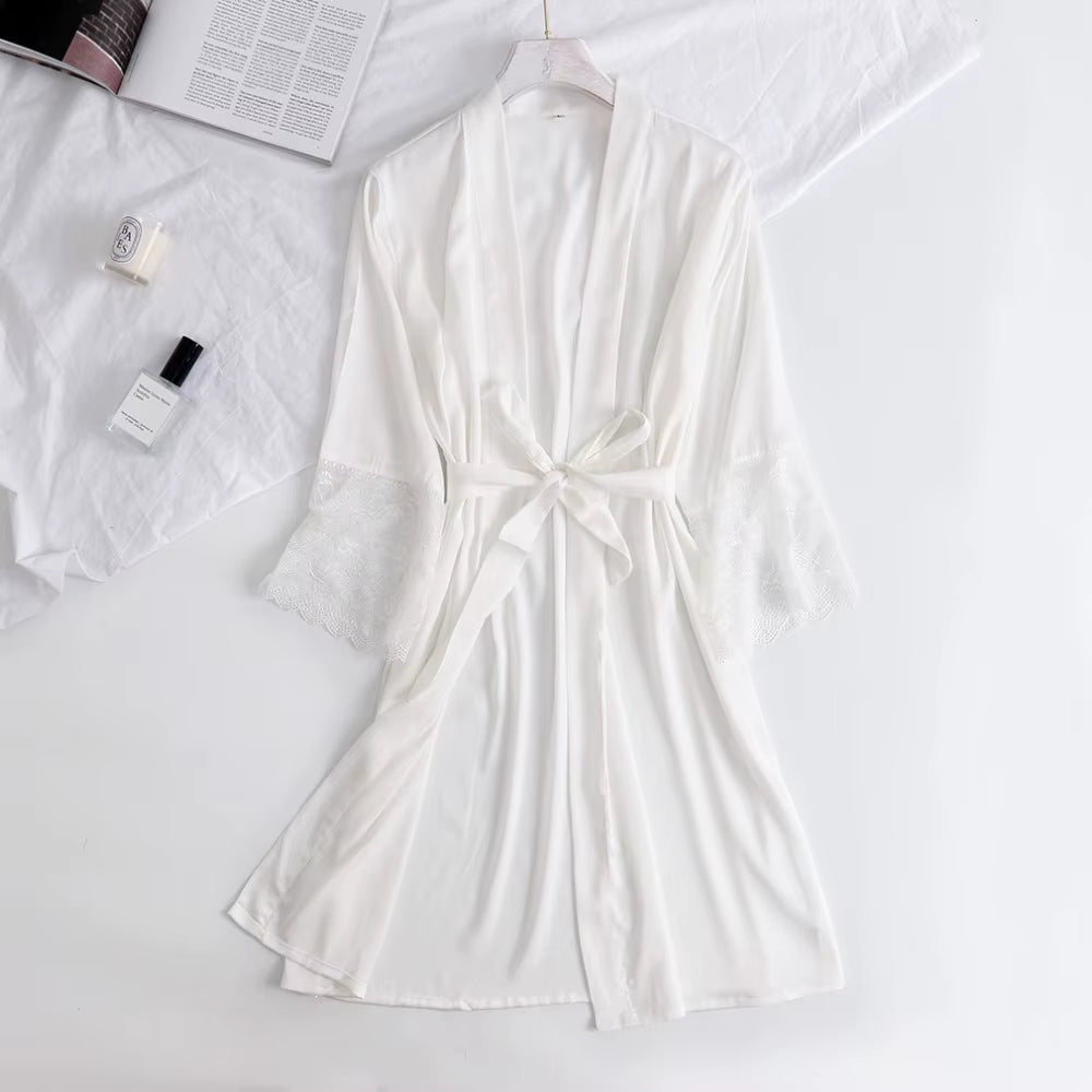Sexy White Women Nightwear Lace Nightdress Nighty Mini Nightgown Suspender Skirt Sleepwear Rayon Sleeveless for Female M-XXL
