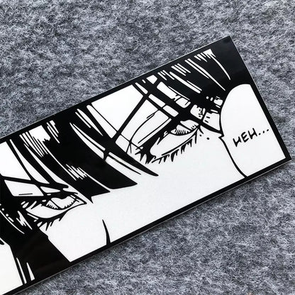 JDM Anime Girl Eyes Gaze Motorcycle Stickers Waterproof Moto Bike Helmet Side Panels Fuel Tank Fairing Vinyl Decals Accessories