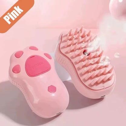 Cat Dog Steamy Brush Steam Brush Electric Sprayer for Massage Pet Grooming Tool Shedding 3 in 1 Electric Sprays Massage Combs