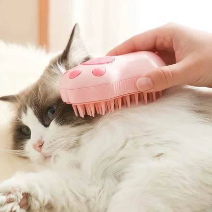 Cat Dog Steamy Brush Steam Brush Electric Sprayer for Massage Pet Grooming Tool Shedding 3 in 1 Electric Sprays Massage Combs