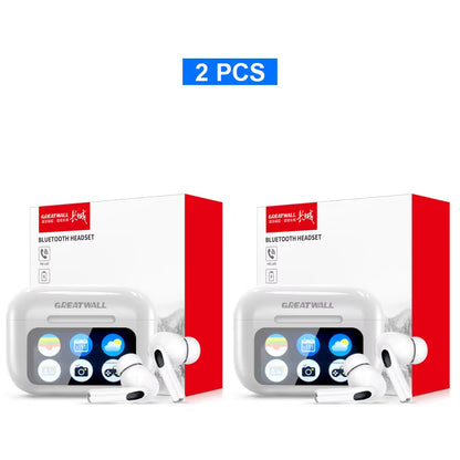 Original  TWS Wireless Bluetooth Earphones Earbuds Smart LCD Touch Screen Hifi Stereo Sound Headphones HD Call with APP