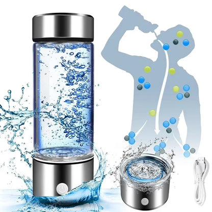 Hydrogen Water Bottle Generator Hydrogen Rich Health Cup Alkaline Ionizer USB Rechargeable Portable Hydrogen Water Ionizer