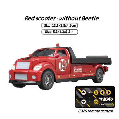 Children'S Remote Control Car Pickup Trailer Set Alloy Toy Car Children'S Wholesale 1:64 Speed Mini Remote Control Car Toy