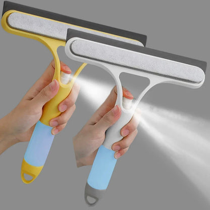 3-in-1 Window & Glass Cleaning Squeegee – Spray, Scrub, Wipe