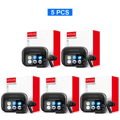 Original  TWS Wireless Bluetooth Earphones Earbuds Smart LCD Touch Screen Hifi Stereo Sound Headphones HD Call with APP