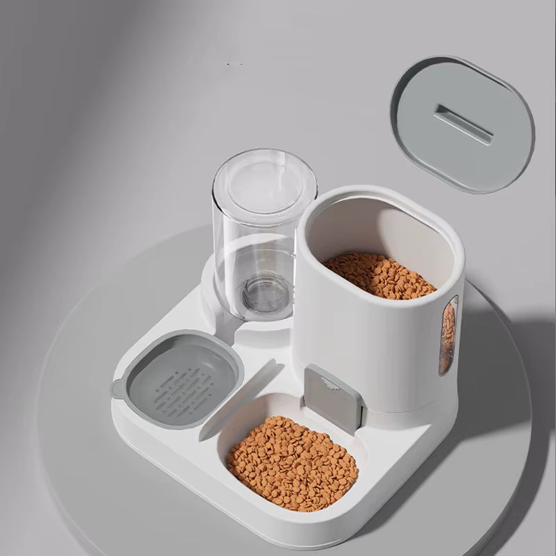 Cat Feeding Water Feeder Dog Bowl Cat Bowl Smooth Food and Water Supply Two-In-One Water Dispenser Cat Bowl Pet Supplies
