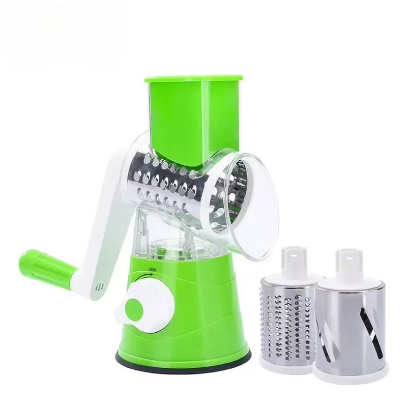 Roller Vegetable Cutter Multifunctional Hand Crank Home Kitchen Shredder 3 in 1 Potato Vegetable Slicer Kitchen Cooking Tools
