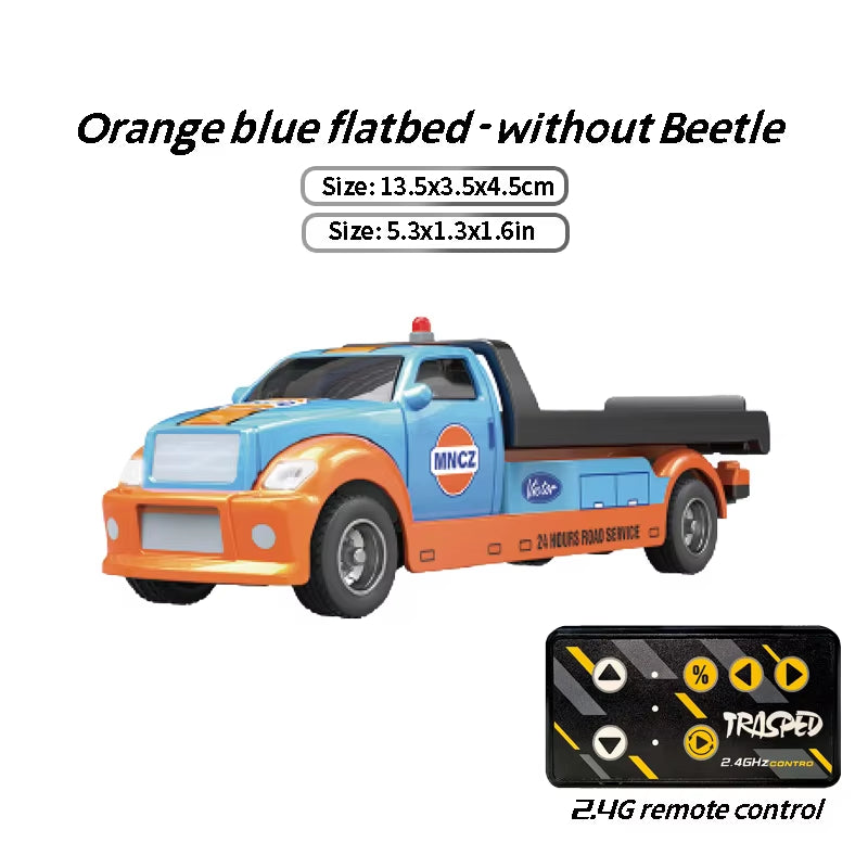 Children'S Remote Control Car Pickup Trailer Set Alloy Toy Car Children'S Wholesale 1:64 Speed Mini Remote Control Car Toy