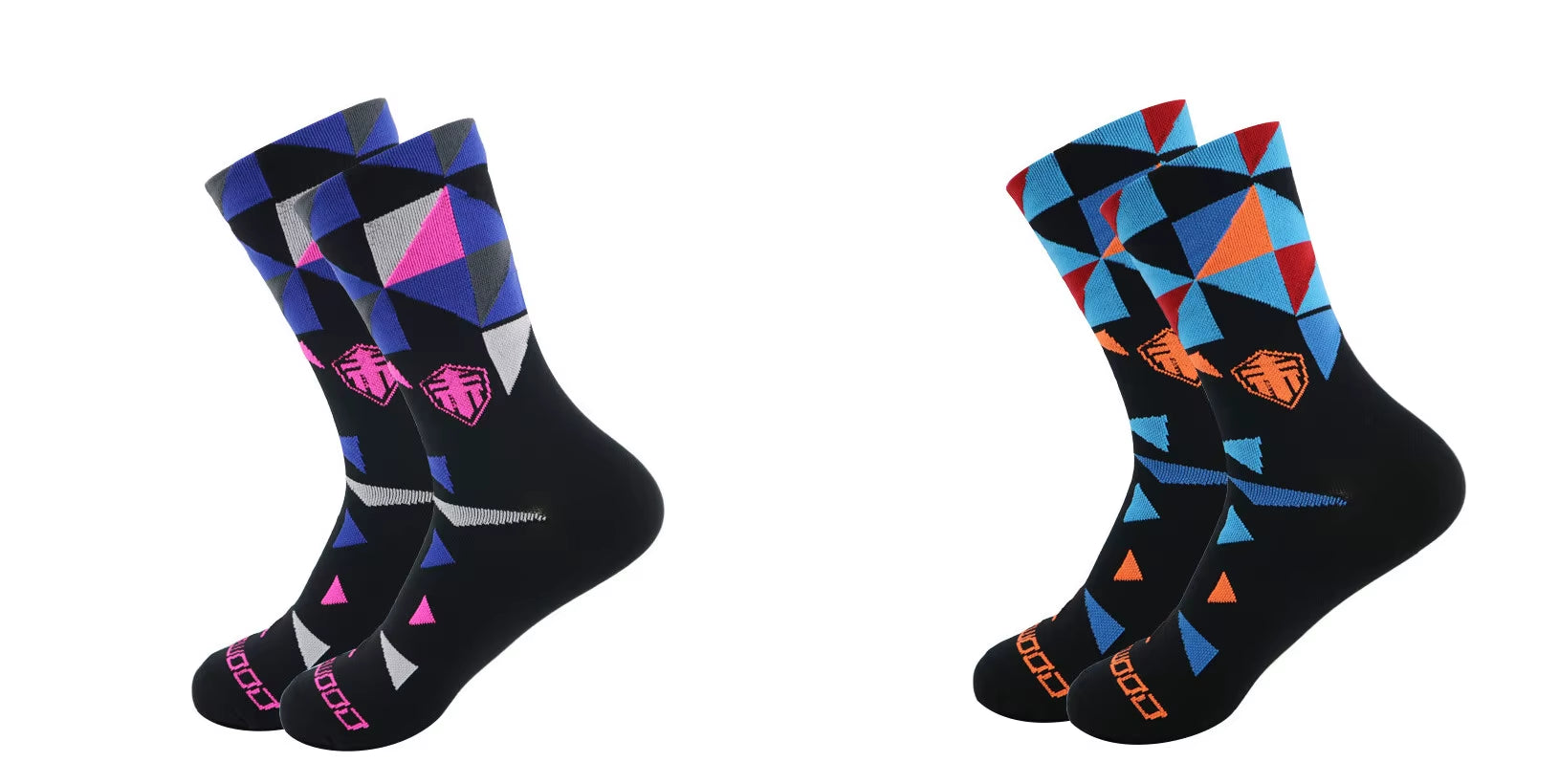 Pairs anti Slip Seamless Cycling Socks Integral Moulding High-Tech Bike Sock Compression Bicycle Outdoor Running Sport Socks