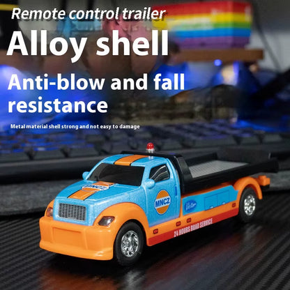 Children'S Remote Control Car Pickup Trailer Set Alloy Toy Car Children'S Wholesale 1:64 Speed Mini Remote Control Car Toy