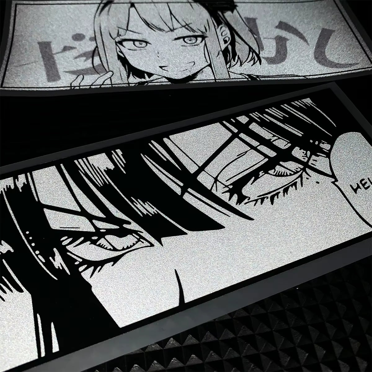 JDM Anime Girl Eyes Gaze Motorcycle Stickers Waterproof Moto Bike Helmet Side Panels Fuel Tank Fairing Vinyl Decals Accessories