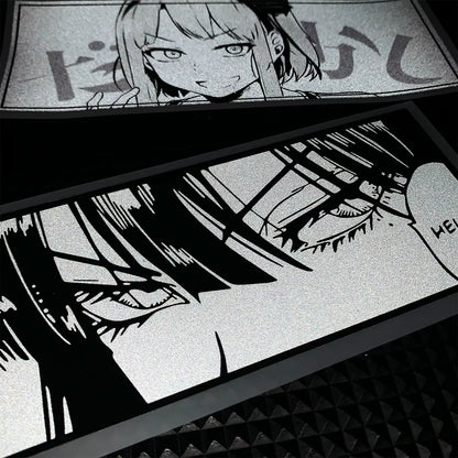 JDM Anime Girl Eyes Gaze Motorcycle Stickers Waterproof Moto Bike Helmet Side Panels Fuel Tank Fairing Vinyl Decals Accessories