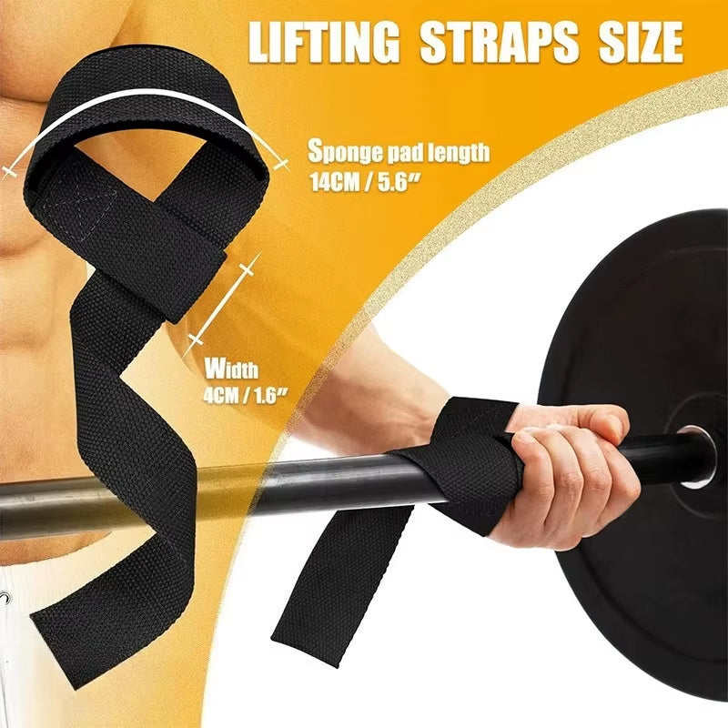 Weightlifting Wrist Straps Strength Training Adjustable Non-Slip Gym Fitness Lifting Strap Wrist Support Sports Grip Band