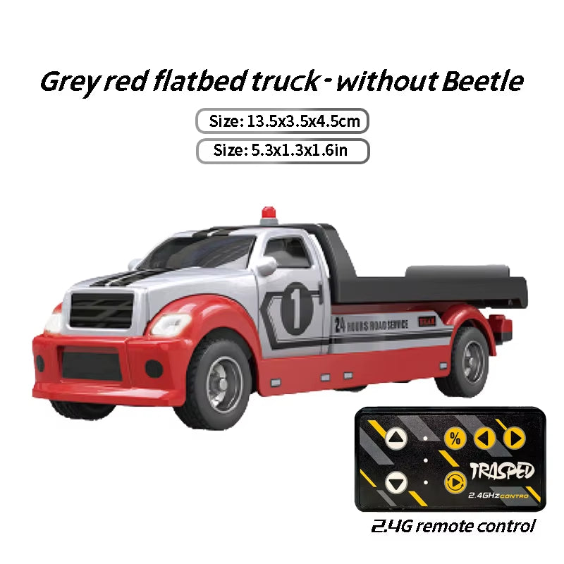 Children'S Remote Control Car Pickup Trailer Set Alloy Toy Car Children'S Wholesale 1:64 Speed Mini Remote Control Car Toy