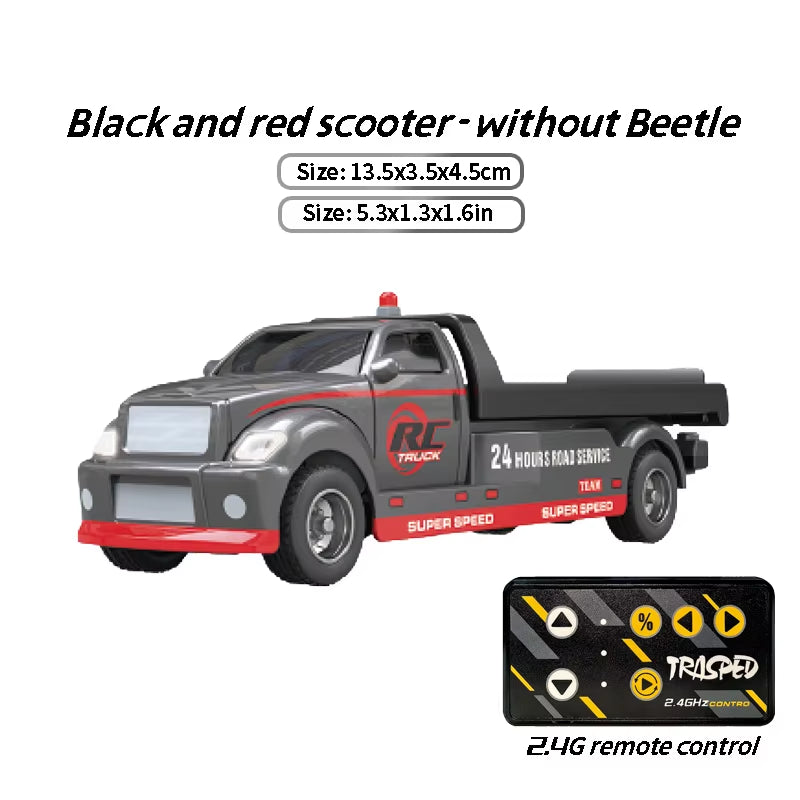 Children'S Remote Control Car Pickup Trailer Set Alloy Toy Car Children'S Wholesale 1:64 Speed Mini Remote Control Car Toy