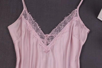 Sexy White Women Nightwear Lace Nightdress Nighty Mini Nightgown Suspender Skirt Sleepwear Rayon Sleeveless for Female M-XXL