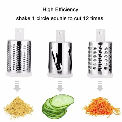 Roller Vegetable Cutter Multifunctional Hand Crank Home Kitchen Shredder 3 in 1 Potato Vegetable Slicer Kitchen Cooking Tools