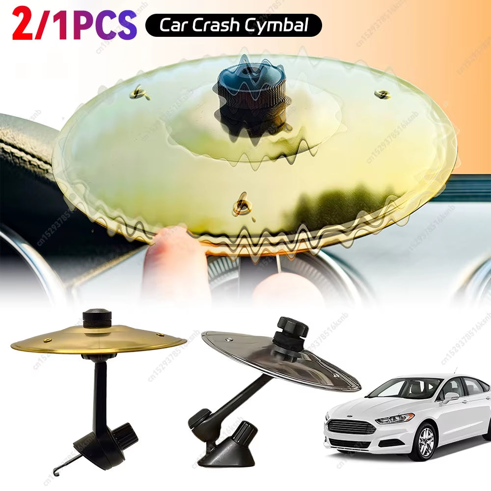 1/2/3PCS Hand-Shooting Car Crash Cymbal Universal Auto Air Ventilation Port Clip-On Mini Drum Cymbals for All Types of Vehicles