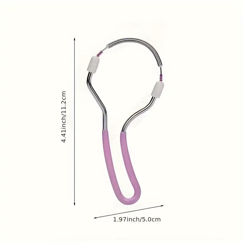 Facial Epilator for Women, Remove Unwanted Hair on Upper Lip, Chin, Face, Portable Handheld Spring Roller Epilator for Smooth Sk