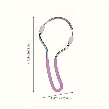 Facial Epilator for Women, Remove Unwanted Hair on Upper Lip, Chin, Face, Portable Handheld Spring Roller Epilator for Smooth Sk