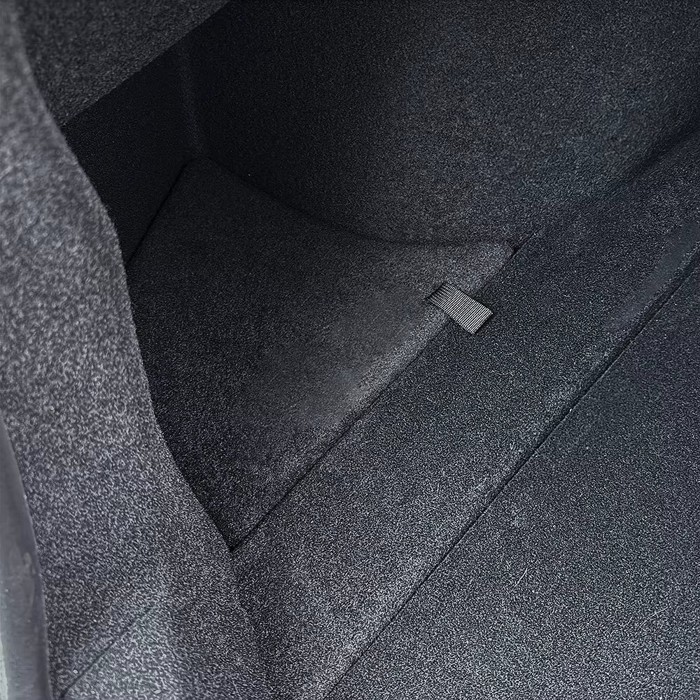 For Tesla Model 3+ Highland 2024 Rear Trunk Side ABS Storage Box with Flocking Lids