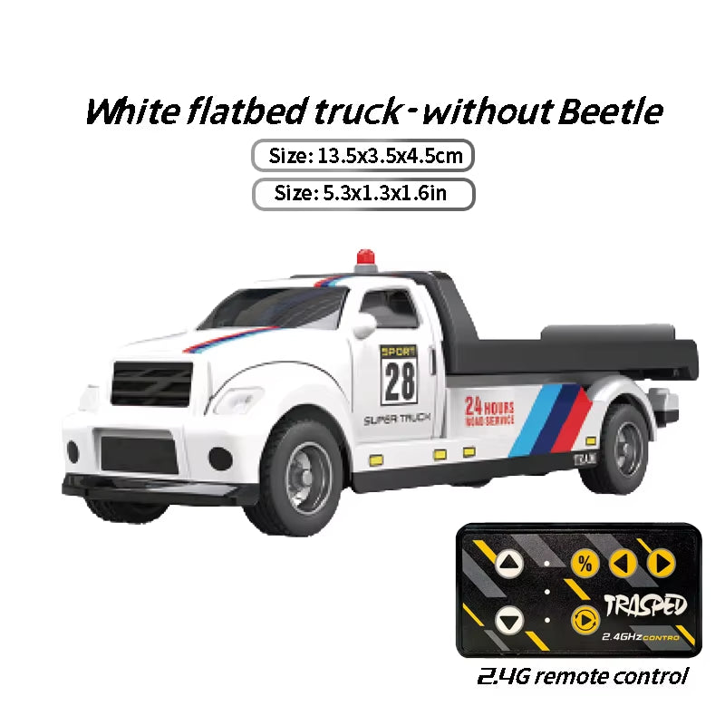 Children'S Remote Control Car Pickup Trailer Set Alloy Toy Car Children'S Wholesale 1:64 Speed Mini Remote Control Car Toy