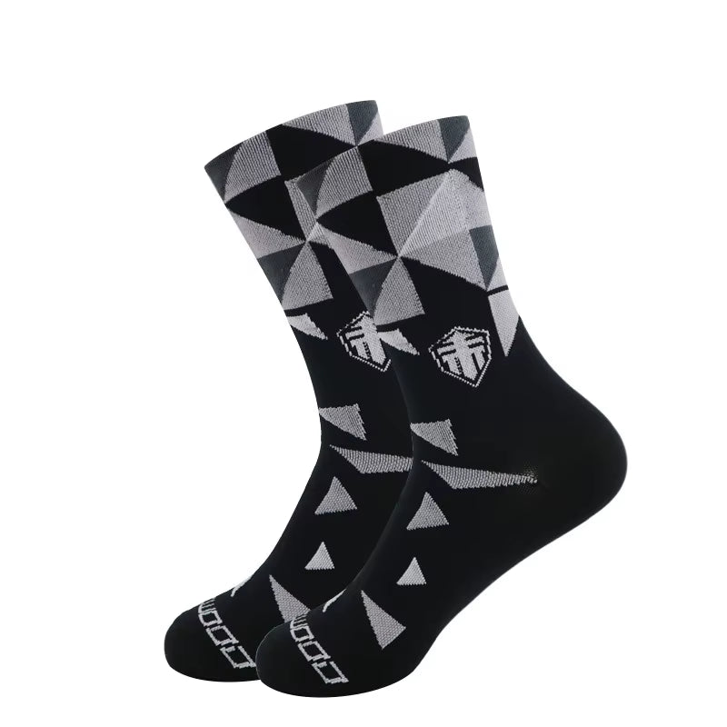 Pairs anti Slip Seamless Cycling Socks Integral Moulding High-Tech Bike Sock Compression Bicycle Outdoor Running Sport Socks